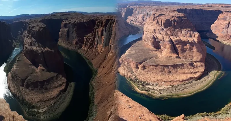 Kızıl kayaların arasındaki dev kıvrım Sözcü Gazetesi