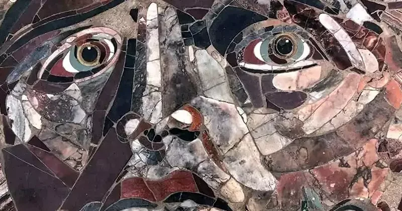 Kışın üzeri kapatılan Medusa mozaiği ziyarete açıldı