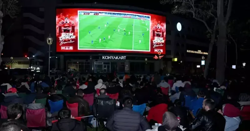 A Milli Takım kazandı! Konya da Dünya Kupası coşkusu yaşandı