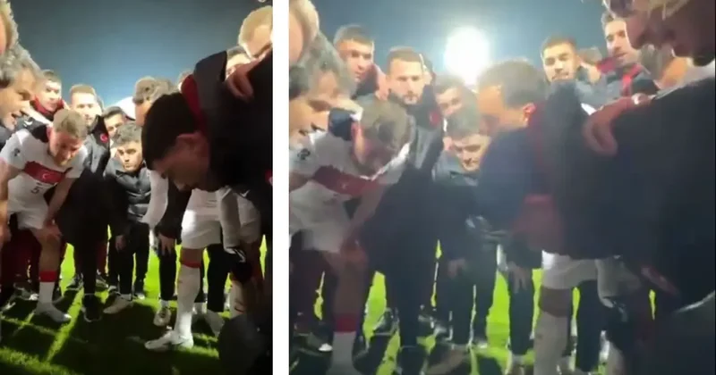 Hakan Çalhanoğlu ndan maç sonunda tarihi konuşma