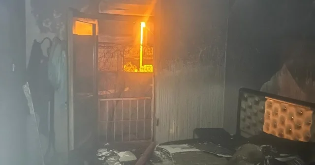 Mardin de müstakil evde çıkan yangın söndürüldü Mardin Haberleri