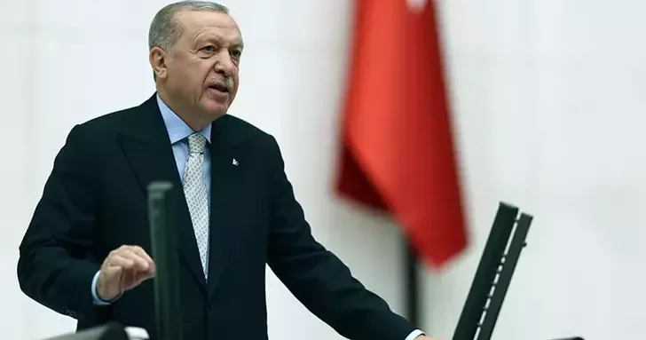 Cumhurbaşkanı Erdoğan, TBMM Başkanı Kurtulmuş u ziyaret etti