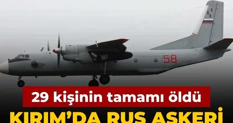Son Dakika Rus askeri uçağı düştü: 29 ölü