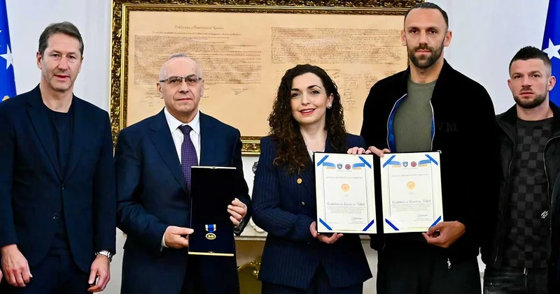 Türkiye maçı sonrası Liyakat Madalyası