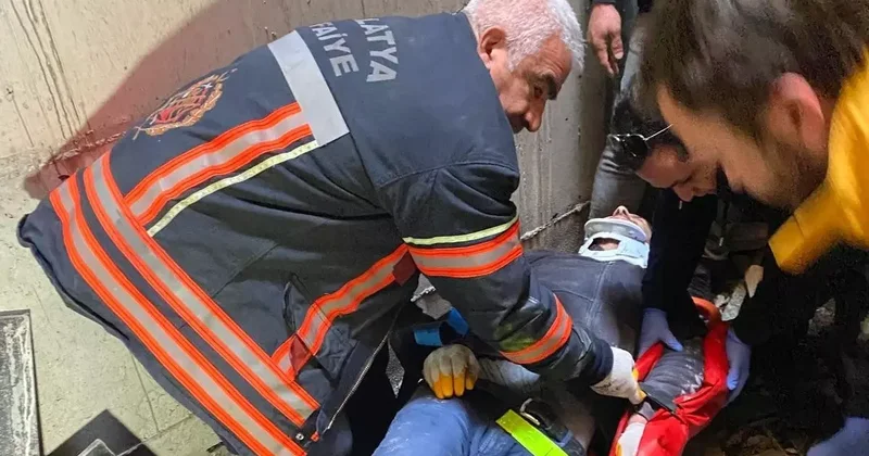 Malatya’da asansör boşluğuna düşen işçi yaralandı