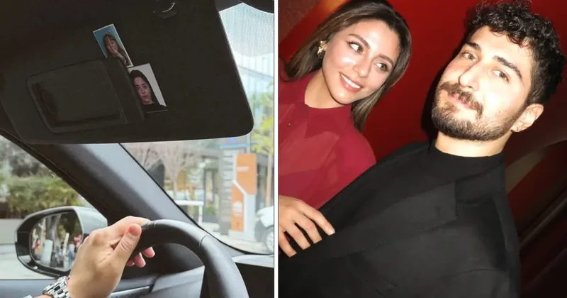 Ata Ayyıldız’dan Sıla Türkoğlu na romantik jest! Vesikalık fotoğraflarını aracına astı