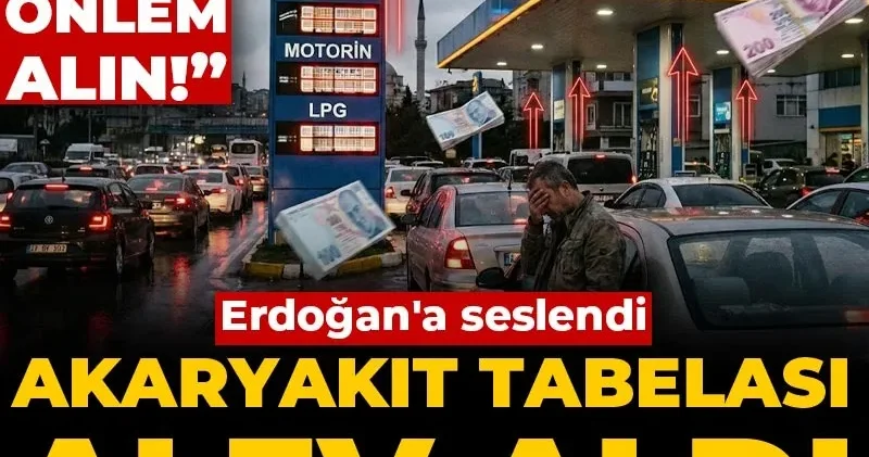 Akaryakıt tabelası alev aldı, Erdoğan a seslendi: Acil önlem alın!
