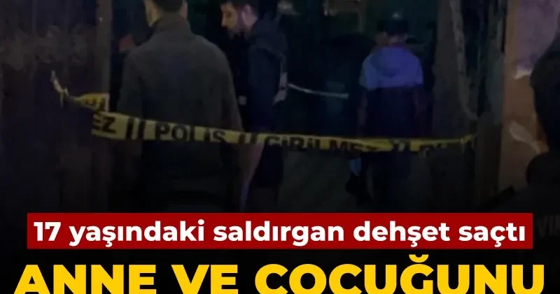 Anne ve oğlunu öldürdü: 17 yaşındaki saldırgan dehşet saçtı