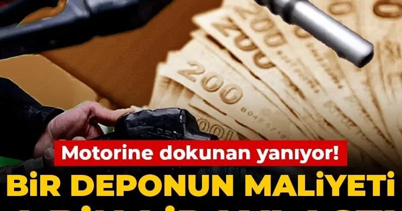 Motorine dokunan yanıyor! Bir deponun maliyeti 4 bin lirayı aştı