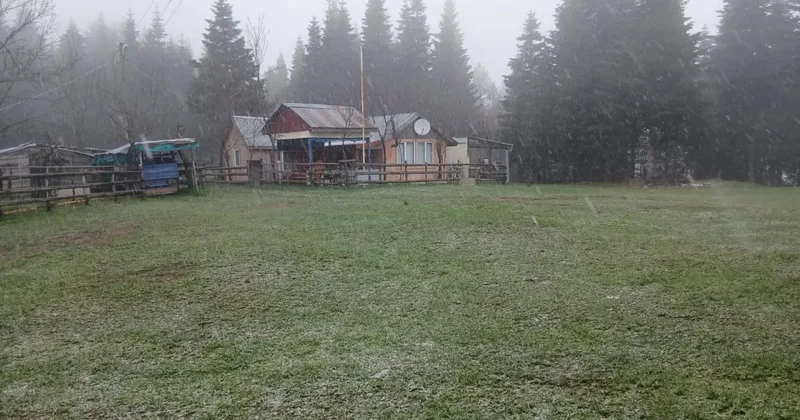 Mayıs ayında kar sürprizi! Hava sıcaklığı bir anda düştü!