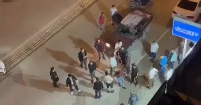 Osmaniye de 2 kişinin yaralandığı silahlı kavga, kamerada Osmaniye Haberleri