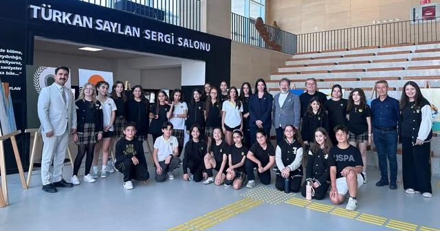 MTK Koleji Ortaokulu öğrencilerinden karma resim sergisi Muğla Haberleri