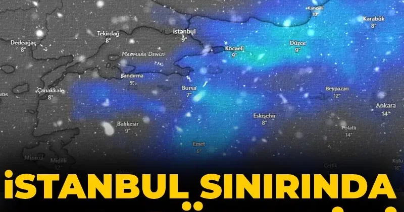 İstanbul sınırında kar sürprizi