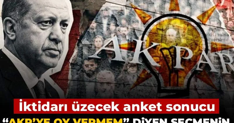 Anket: “AKP’ye oy vermem” diyen seçmenin yeni adresi ortaya çıktı!