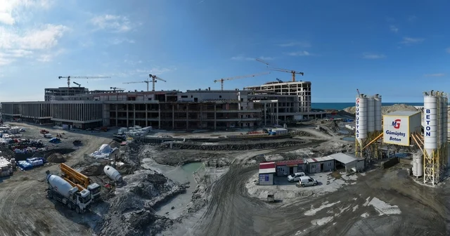 Dev sağlık tesisi hız kesmeden devam ediyor Rize Haberleri