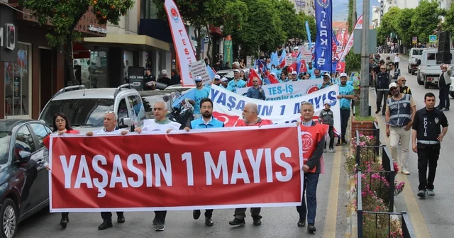 Aydın da işçiler için yürüdüler Aydın Haberleri
