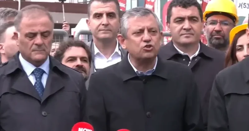 Özgür Özel den Kadıköy de işçilere destek! Taksim mesajı dikkat çekti