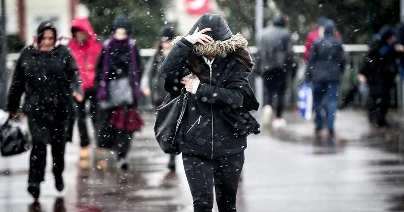 8 il için sarı uyarı: Sağanak ve karla karışık yağışa dikkat
