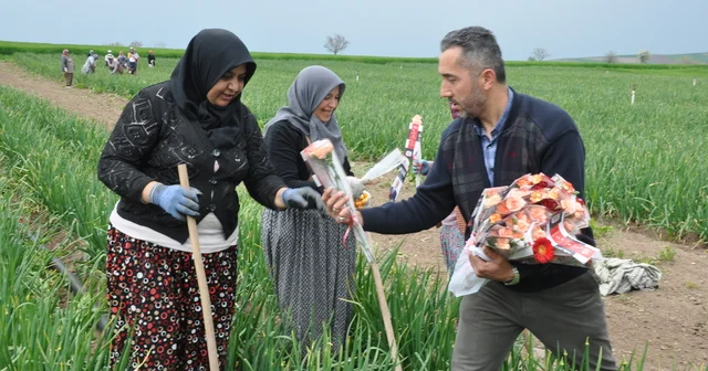 Amasya da Yeniden Refah Partisi nden tarım işçisi kadınlara ziyaret Amasya Haberleri