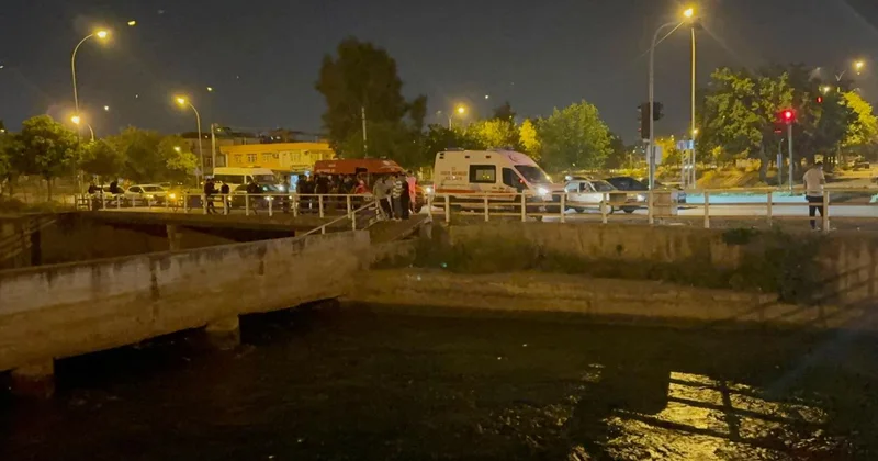 Adana da sulama kanalına düşen genç kayboldu