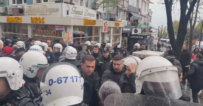 SON DAKİKA 1 Mayıs ta Taksim e yürümek isteyenlere müdahale