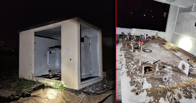Trafodan yapılan hırsızlık koca ilçeyi karanlıkta bıraktı Sözcü Gazetesi