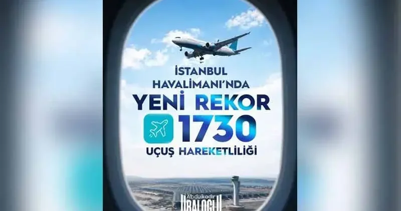 İstanbul Havalimanı, en yoğun günlük hava trafiğine ulaştı
