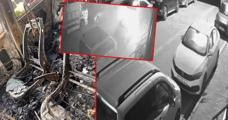 Esenyurt ta tartıştığı eniştesi aracını kundakladı; Binayı da yakacağını söylüyor