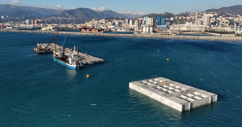 70 den fazla dev beton blok Akdeniz e yerleştiriliyor: Dev duvar örülecek Sözcü Gazetesi