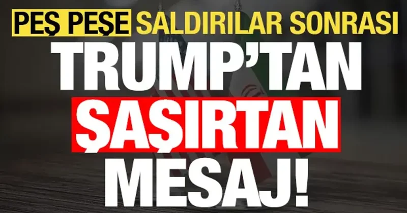 Son dakika haberi: Peş peşe saldırılar sonrası Trump tan şaşırtan mesaj!