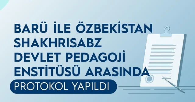 Türk ve Özbek üniversiteleri arasında işbirliği protokolü Bartın Haberleri