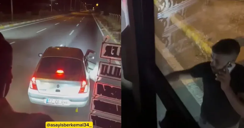 Trafik magandaları terör estirdi! Yol kesip saldırdılar: Korku dolu anlar kamerada