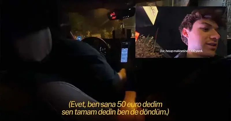 Karaköy’de ABD’li yayıncıyı taksimetresiz götüren taksiciye 95 bin lira ceza