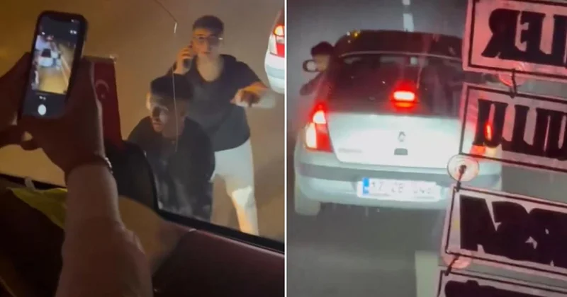 İstanbul a giden yolcu otobüsüne maganda saldırısı