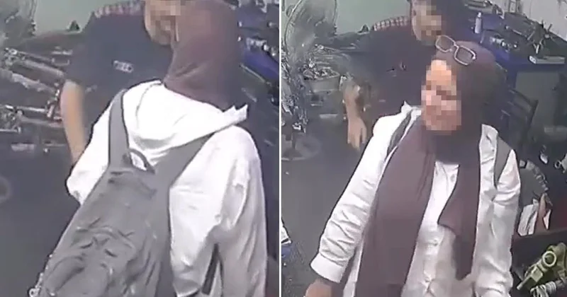 Atölyedeki genci zorla öpmeye çalıştı, beklemediği tepkiyle karşılaştı