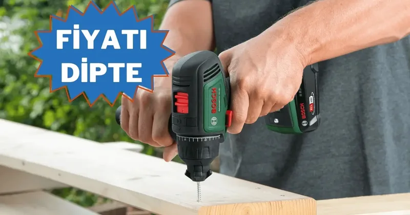 Stoklar bitmeden alın: Bosch Vidalama Makinesi nde dev indirim başladı