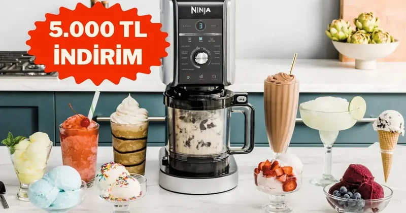 Yazın en ferahlatıcı tarifleri evinizde: Ninja dondurma makinesinde indirim başladı