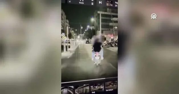 Küçükçekmece de motosikletten oyuncak silah doğrultan şüpheli yakalandı