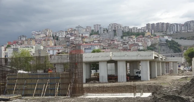 Viyadükler yükselmeye, projenin de silueti ortaya çıkmaya başladı Trabzon Haberleri Habertürk Yerel Haberler