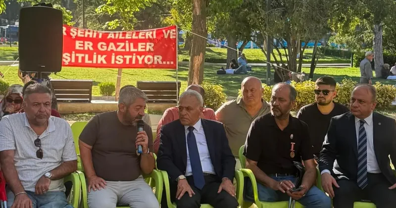 BBP heyetinden Güvenpark ta eylem yapan şehit yakınları ve gazilere destek ziyareti