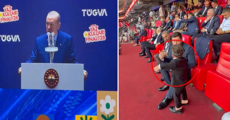 TÜGVA nın etkinliğine damga vuran görüntü! Çok sinirlendi