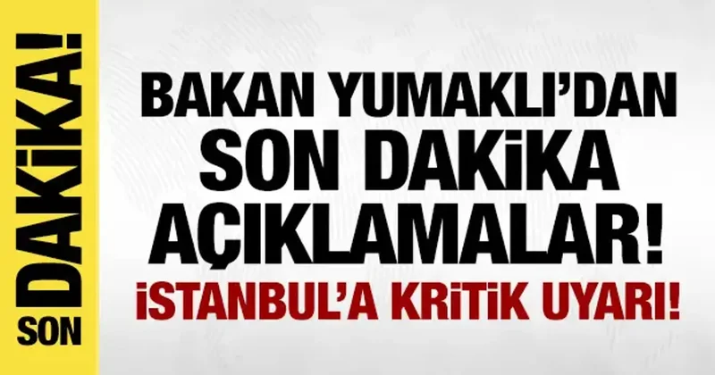 Orman yangınlarında son durum ne? Bakan Yumaklı dan kritik uyarı!