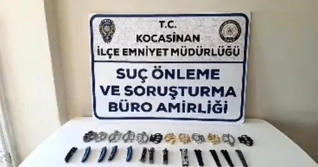Kayseri de yasaklı bıçak operasyonu: Çok sayıda sustalı ve muşta ele geçirildi Kayseri Haberleri Habertürk Yerel Haberler