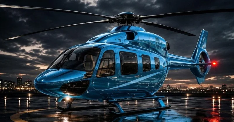 Evi ve işi arasında 150 km var! Çareyi işe her gün helikopterle gitmekte buldu
