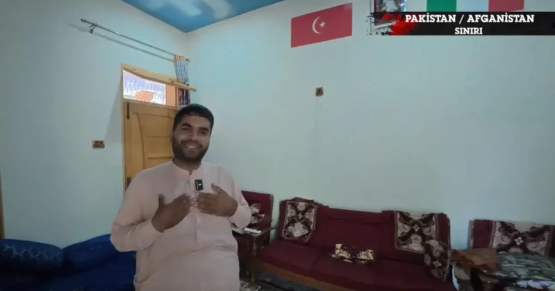 Sınır köyünde Türk bayrağı sürprizi