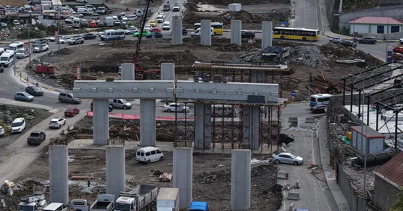 Değirmendere Viyadüğü nde Çalışmalar Sürüyor