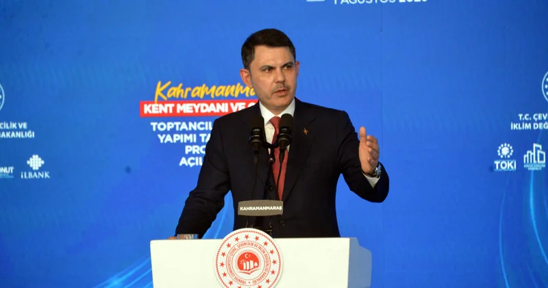 Çevre, Şehircilik ve İklim Değişikliği Bakanı Murat Kurum, Kahramanmaraş ta konuştu
