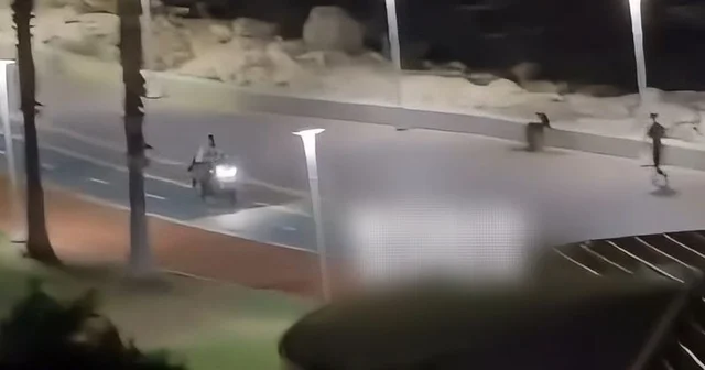 Bisiklet ve yaya yolunda motosiklet kullanan aday sürücünün ehliyeti iptal edildi Mersin Haberleri Habertürk Yerel Haberler