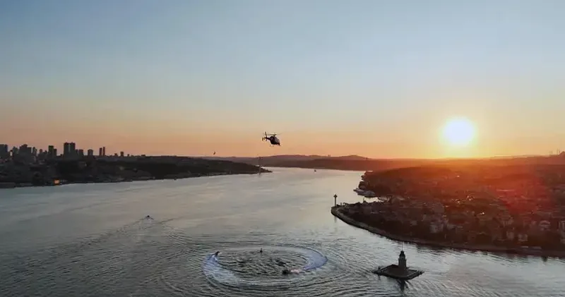 İstanbul Emniyet inden kara, hava ve denizde yürütülen görevler için özel klip