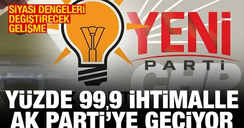 Zafer Şahin: Cemil Tugay yüzde 99,9 AK Parti ye geçti